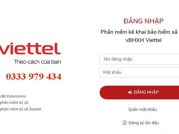 Phần mềm BHXH Viettel Đà Nẵng