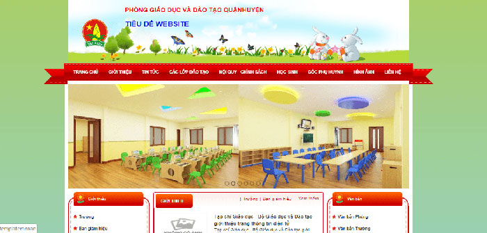 Giao diện demo website Viettel