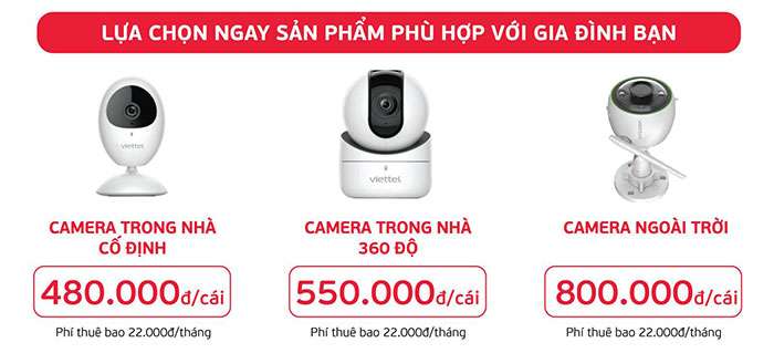 Sản phẩm Home camera Viettel