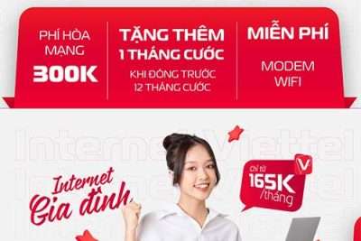 Lắp mạng Viettel giá rẻ